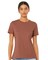 BELLA + CANVAS Women’s Relaxed Crew Neck Short Sleeve Jersey Tee for Everyday & Custom Print Fashion Top
